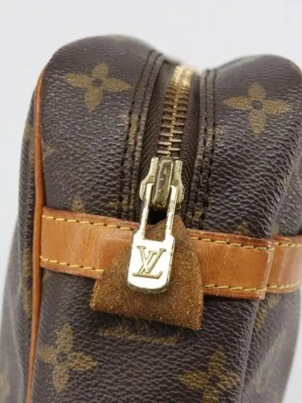 LOUIS VUITTON Monogram Compiegne 28 Clutch Bag M51845 LV Auth 179532